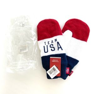US Olympic Team USA Adult Size Mittens Gloves - NWT